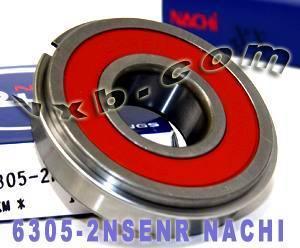 6305-2NSENR Nachi Bearing Sealed C3 Snap Ring Japan 25x62x17 Bearing