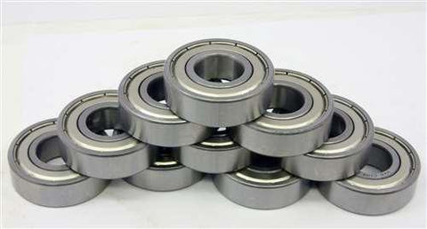 10-Pack 6700ZZ 10x15x4 roulement intérieur blindé de 10 mm