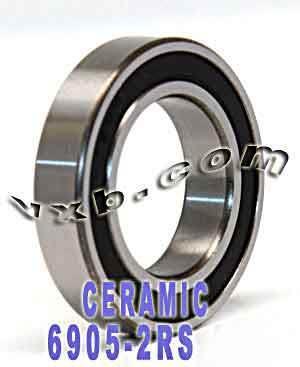6905-2RS roulement à billes hybride céramique 25x42x9 scellé Si3N4