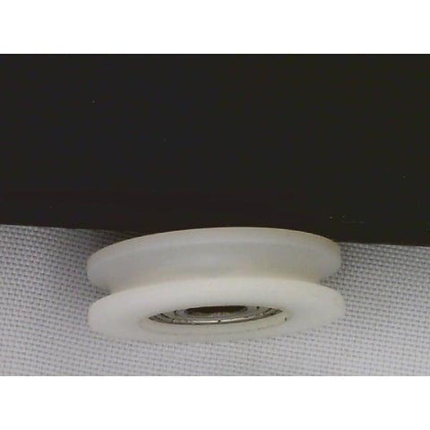 Palissement d’alésage 6 mm - poulie ronde en nylon de 27 mm, rail à rainure en U 6x27x7 mm