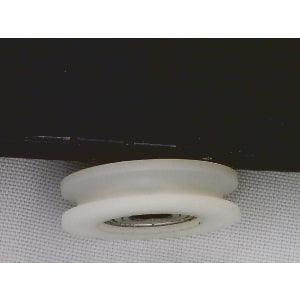 Palissement d’alésage 6 mm - Poulie ronde en nylon de 29 mm, roulement à rouleaux à rainure en U 6x29x8 mm