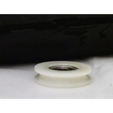 Palissement d’alésage de 6 mm - Poulie ronde en nylon de 32 mm, roulement de rail à rainure en U 6x32x10 mm