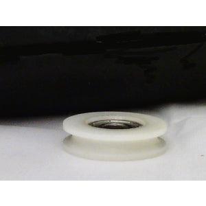 Palissement d’alésage de 6 mm - Poulie ronde en nylon de 32 mm, roulement de rail à rainure en U 6x32x10 mm