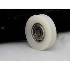 Palissement d’alésage de 6 mm - Poulie ronde en nylon de 32 mm, roulement de rail à rainure en U 6x32x10 mm