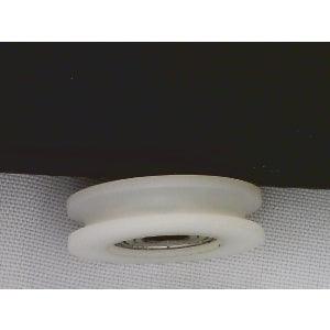 Palissement d’alésage 8 mm - Poulie ronde en nylon de 30 mm, roulement à rouleaux à rainure en U 8x30x10 mm
