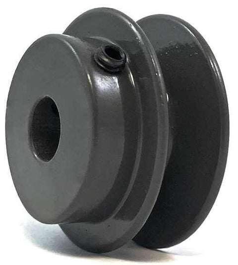 BK50-1/2" Bore Solid Pulley - 5" OD for V-belts cast iron size 4L, 5L