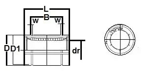 SW6GUU NB 3/8" Seals Ball Bushings Linear Motion
