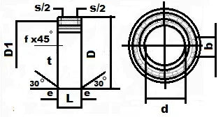 ASNU8 Embrayage de butée arrière à sens unique 8x35x13