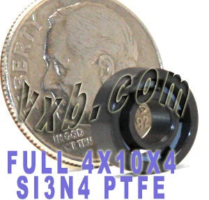 4x10mm roulement à billes en céramique complète Si3N4 4x10x4mm