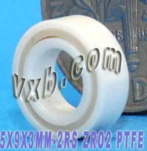 Full Ceramic Sealed Bearing 5x9x3 ZrO2 Miniature