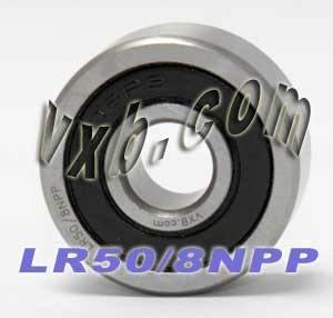 LR50/8NPP Rouleau de chenille à 2 rangées 8x24x11mm - Suiveur à came étanche