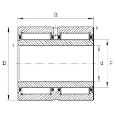 NA6912 Needle Roller Bearing 60x85x45mm - Machined Type