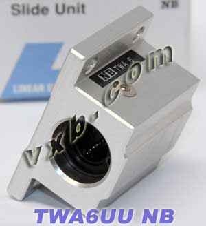 NB TWA6UU 3/8" Bloc de bague à rotule Mouvement linéaire