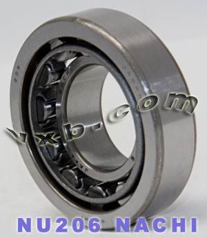 NU206 Nachi Cylindrical Bearing Steel Cage Japan 30x62x16 Bearing