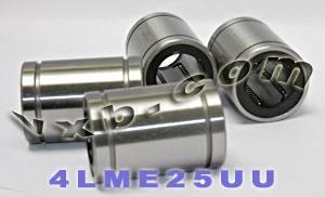 4-pack LME25UU bagues à billes de 25 mm 25x40x58 mm roulements à mouvement linéaire