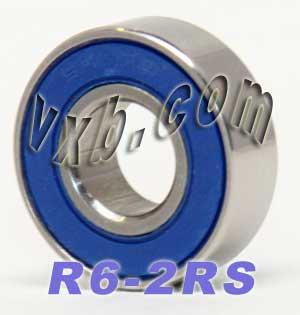 Miniature R6-2RS Roulement scellé 3/8x7/8x9/32 pouces