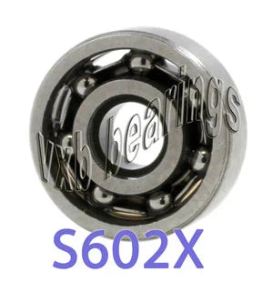 S602X Roulement en acier inoxydable ouvert 2,5 x 8 x 2,8