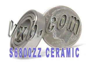 S6800ZZ Acier inoxydable céramique blindé 10x19x5 mm