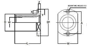 SMT8UU NB 8mm Slide Bush Bushings Miniature Motion Linear Bearing