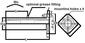 TRK10UU NB Silent Bush Bushings Miniature Motion Linear Bearing