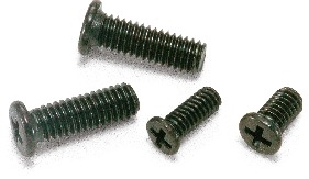 SNZ-M1.7-3-TBZ-NBK 3mm Length Pan Head Machine Screws for Precision Instruments