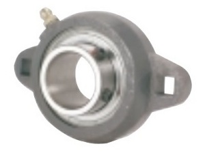 FHFX206-18 Flange Ductile 2 Bolt Unit: 1 1/8 Inch inner diameter: Ball Bearing